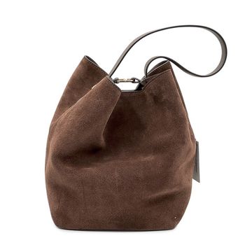 Сумка Loristella коричневая замшевая - фото 1, 2931 LS CACAO