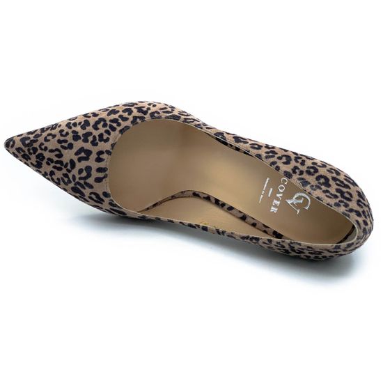 Туфли Cover  черно-коричневые замшевые Леопард - фото 5, 5783 COV LEO