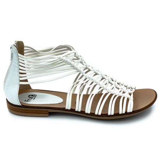 Босоножки Fru.it белые кожаные - фото 1, 