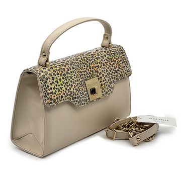 Сумка Ilasio Renzoni бежевая кожаная - фото 2, B8731 IR BEIGE