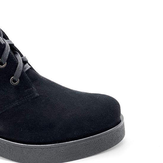 Ботинки Cover черные замшевые МЕХ - фото 5, 5101-2 COV