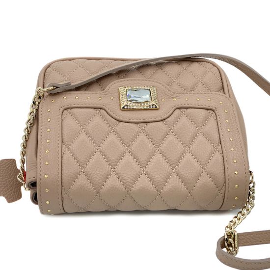 Клатч Marina Creazioni пастельно-розовый кожаный - фото 4, 