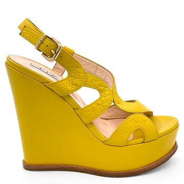 Босоножки Tiffi желтые кожаные - фото 1, 453/Z90G TI