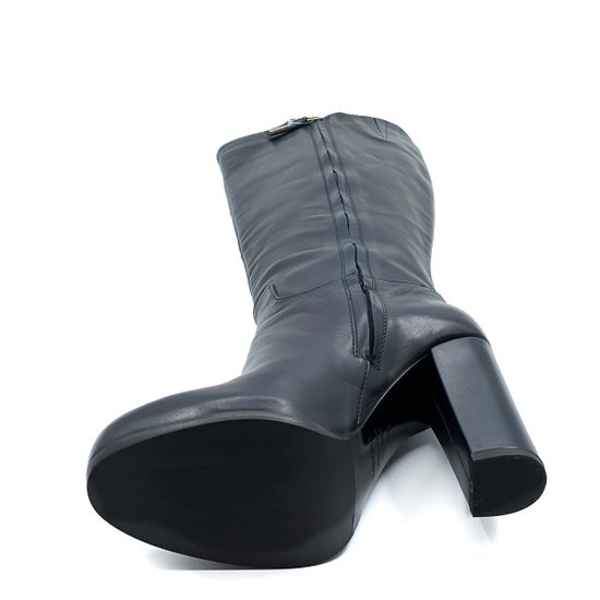 Сапоги Renzi синие кожаные демисезонные - фото 4, 495507C RZ