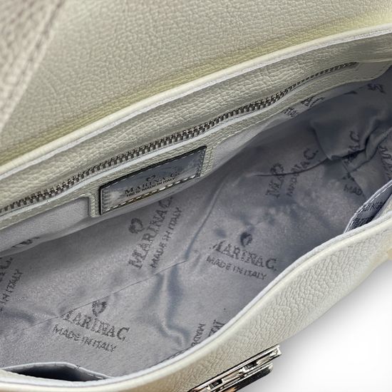 Сумка Marina Creazioni белая кожаная - фото 6, B6468 MC BIANCO