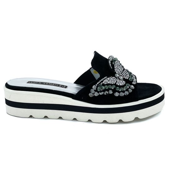 Шлепанцы Luca Verdi черные - фото 1, 