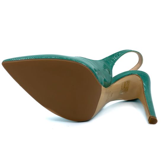 Босоножки Left&amp;Right зеленые из лакированной кожи - фото 4, 