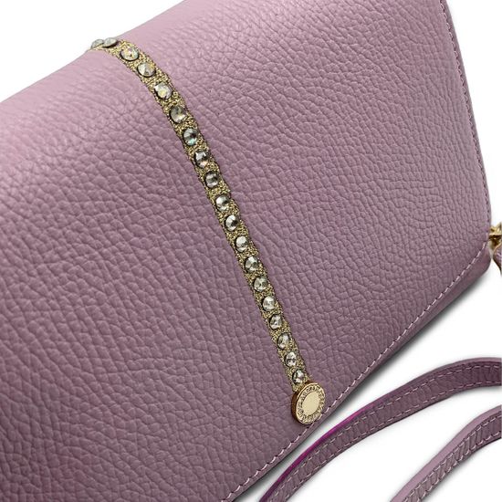 Сумка Marina Creazioni лиловая кожаная - фото 4, B6112 MC LILLA