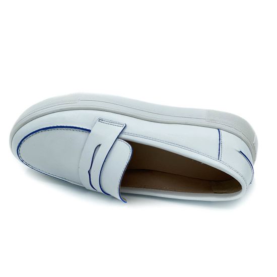 Лоферы Cover белые кожаные - фото 5, 1705802 COV