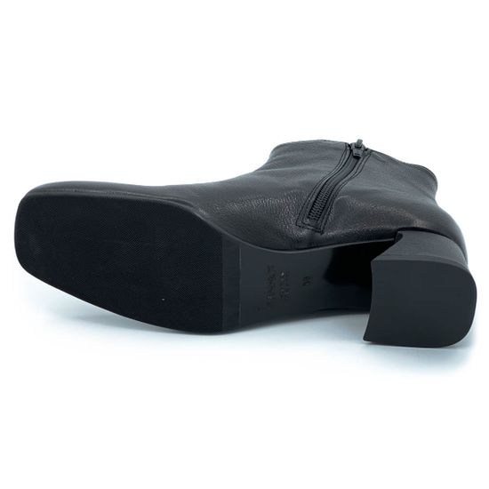 Ботильоны Jeannot черные кожаные демисезонные - фото 4, 85159 JN