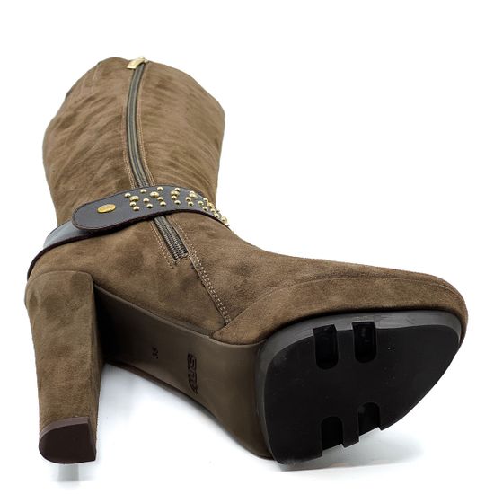 Сапоги Cesare Paciotti 4US коричневые демисезонные - фото 4, GLD1B PA