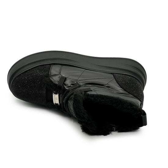 Ботинки Ilasio Renzoni черные кожа/текстиль на меху - фото 5, M254 IR NERO