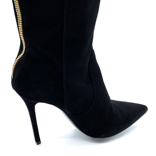 Сапоги Renzi черные замшевые демисезонные - фото 7, 