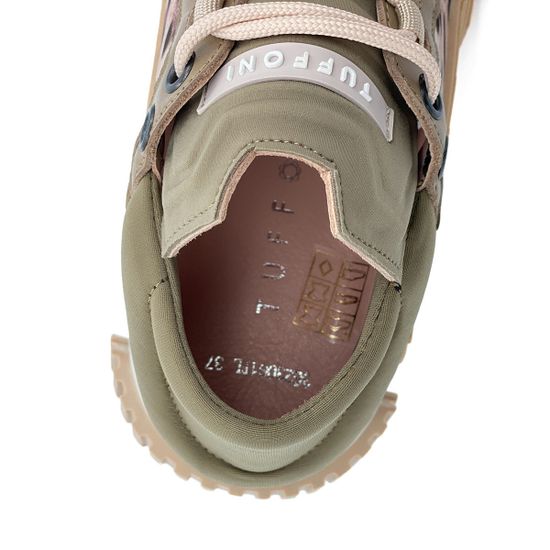 Кроссовки Tuffoni кожа/замша бежевые/леопард - фото 7, 