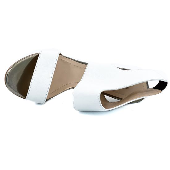 Босоножки Renzi кожаные белые - фото 5, 501500C RZ