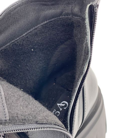 Ботинки CVCover черные кожаные на байке - фото 7, 46931-1 COV