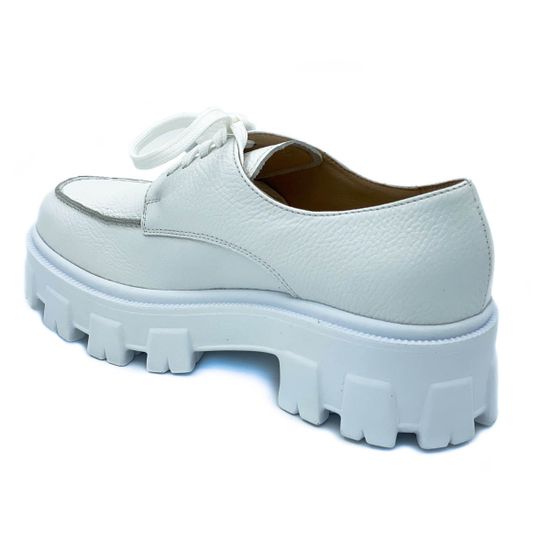 Полуботинки Cover белые кожаные - фото 3, 25802 COV