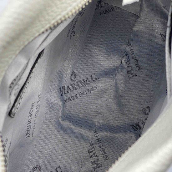 Сумка Marina Creazioni белая кожаная - фото 5, B5498 MC BIANCO