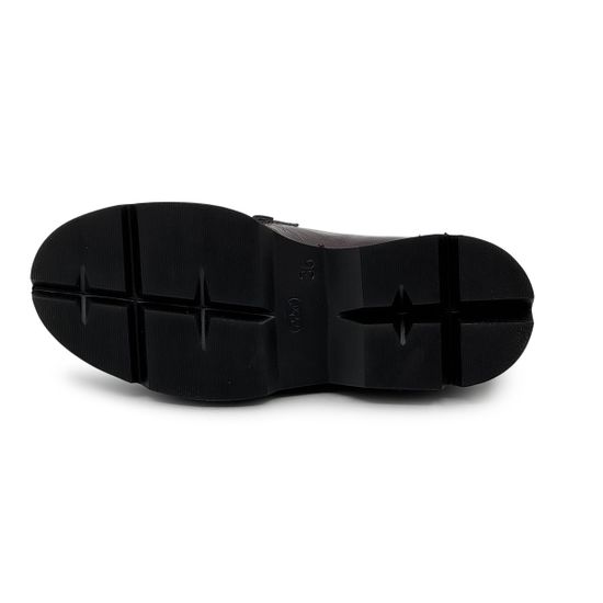 Лоферы женские Mot-Cle бордовые наплак - фото 4, MOT2757 MOT BORDO