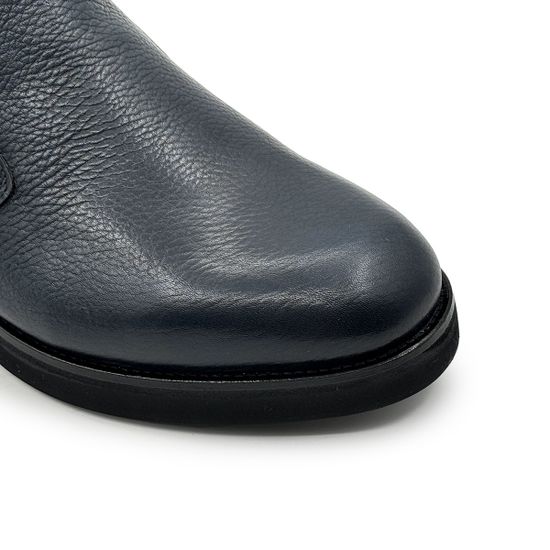 Ботинки Mario Bruni синие кожаные на меху - фото 6, 14857 MB BLU