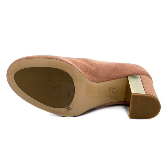 Туфли женские Renzi бежево-розовые замшевые - фото 4, 504200 RZ