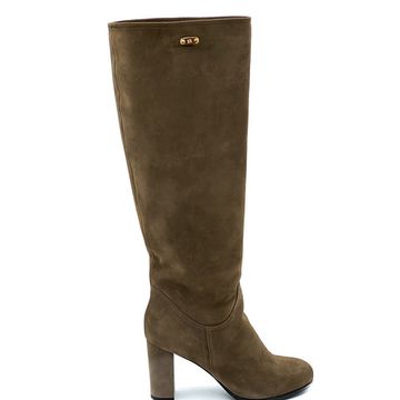 Сапоги Renzi бежевые замшевые МЕХ - фото 1, 471519 RZ OLIVE