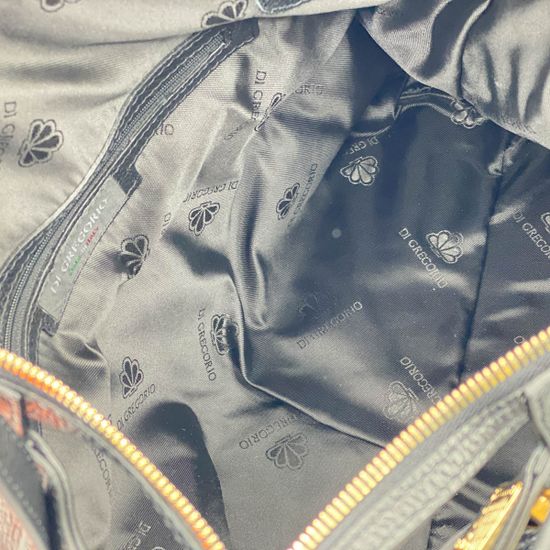 Сумка Di Gregorio черная кожаная - фото 5, 