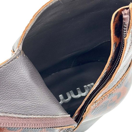 Ботильоны казаки MIMMU наплак принт &quot;леопард&quot; демисезонные - фото 6, M860M1 MIM LEO