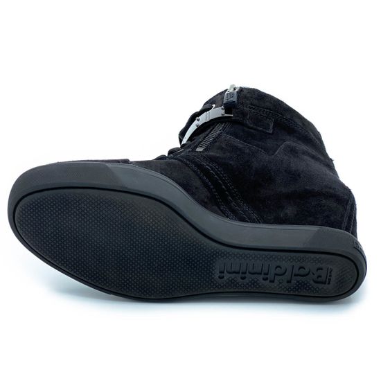 Ботинки Baldinini черные замшевые МЕХ - фото 4, 