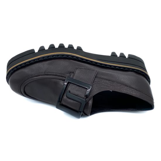 Полуботинки Jeannot коричневые кожаные демисезонные - фото 5, HJ542G JN MORO