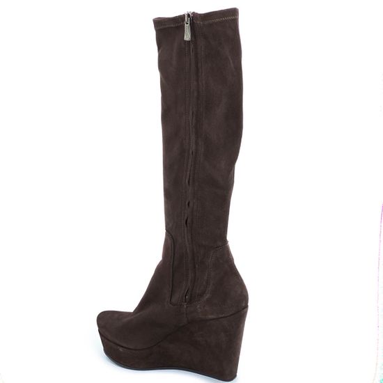 Сапоги Kelton коричневые замшевые МЕХ - фото 3, A0942M KEL