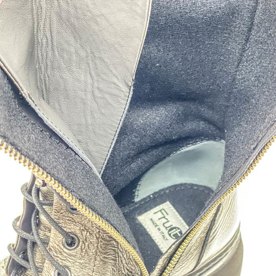 Ботинки Fru.it серебряные кожаные Байка - фото 6, 