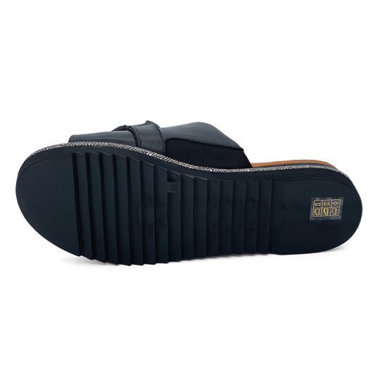 Шлепанцы Lab Milano черные кожаные - фото 4, 