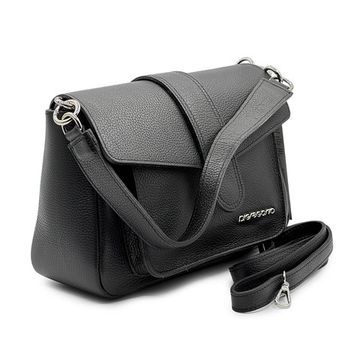 Сумка Di Gregorio черная кожаная - фото 2, 9176 DG NERO