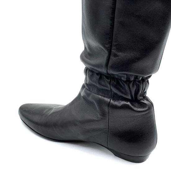 Сапоги женские Gianmarco Lorenzi черные кожа демисезонные - фото 7, 