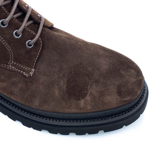 Ботинки Giampieronicola коричневые замшевые МЕХ - фото 6, 