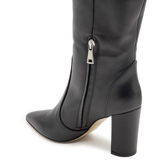 Сапоги Tiffi черные кожаные демисезонные - фото 4, N658/R TI NAPPA NERO