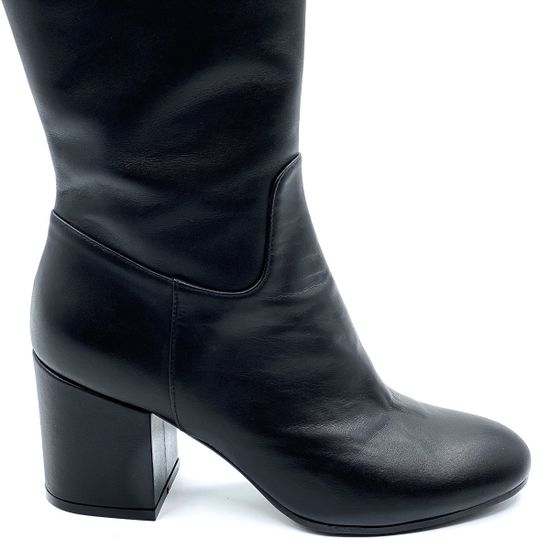 Сапоги Renzi черные кожаные демисезонные - фото 5, 