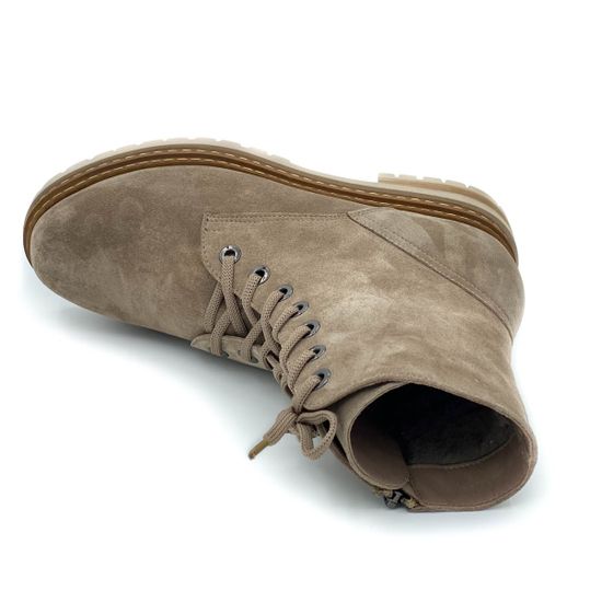 Ботинки Cover бежевые замшевые МЕХ - фото 5, 