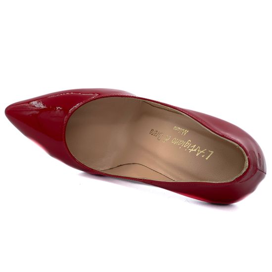 Туфли Ilian Fossa красные из лакированной кожи - фото 4, 
