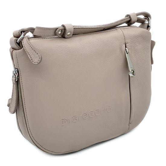 Клатч Di Gregorio бежевый кожаный - фото 2, 