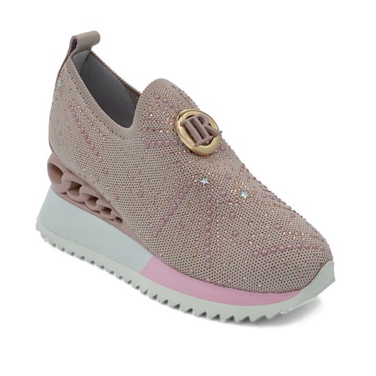 Кроссовки Ilasio Renzoni кожа и текстиль стрейч розовые - фото 2, 