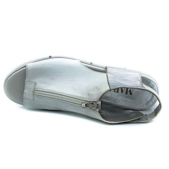 Босоножки Mara бело-серебряные - фото 5, 