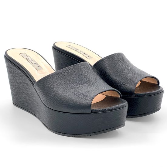 Сабо Tiffi черные кожаные - фото 7, 405/Z60 TI