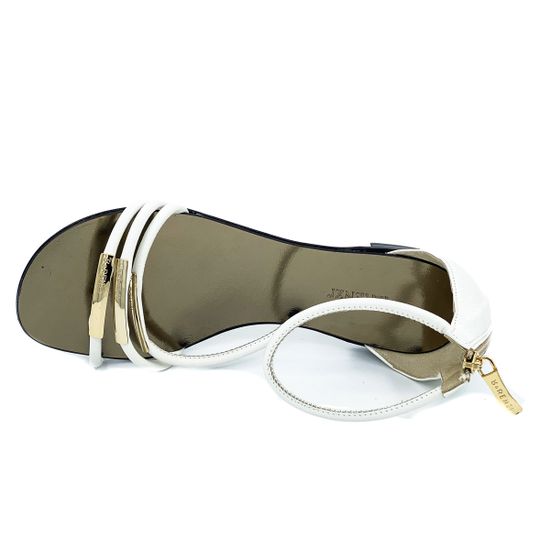 Босоножки Renzi кожаные белые - фото 5, 