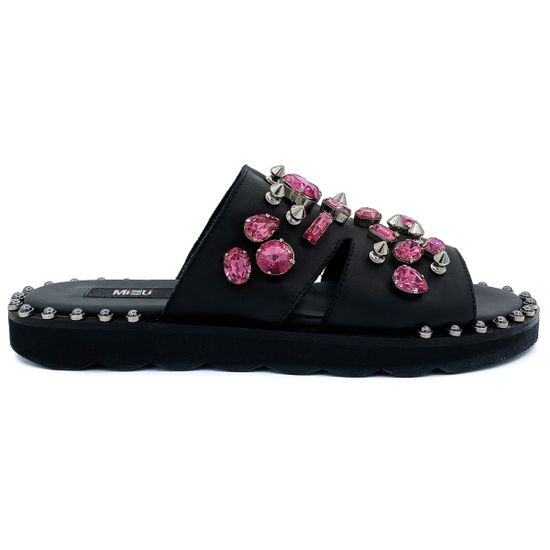 Шлепанцы Mimmu розовые камни - фото 1, 