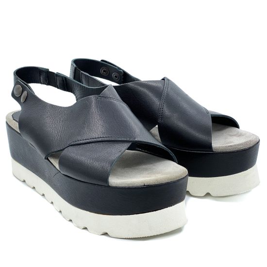 Босоножки Fru.it черные кожаные - фото 7, 