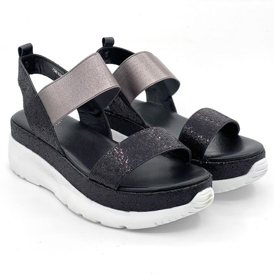 Сандалии Santini серебряно-черные - фото 7, 