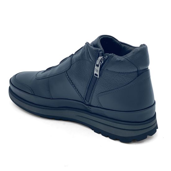 Ботинки Giampieronicola черные кожаные на шерсти - фото 3, 