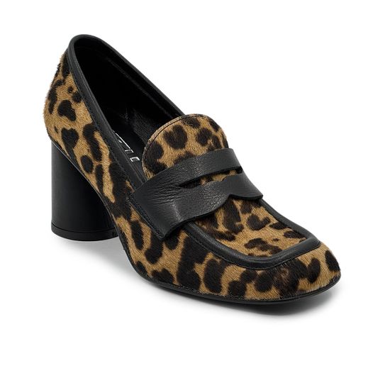 Туфли Mimmu леопардовые пони черный каблук - фото 2, F807K2 MIM CAVALLINO NERO